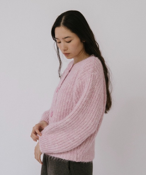 duei(デュイ)の「ミックスニットカーディガン(カーディガン/ボレロ・レディース・ライトブルー/ピンク/グレー・FREE)」の4枚目の写真