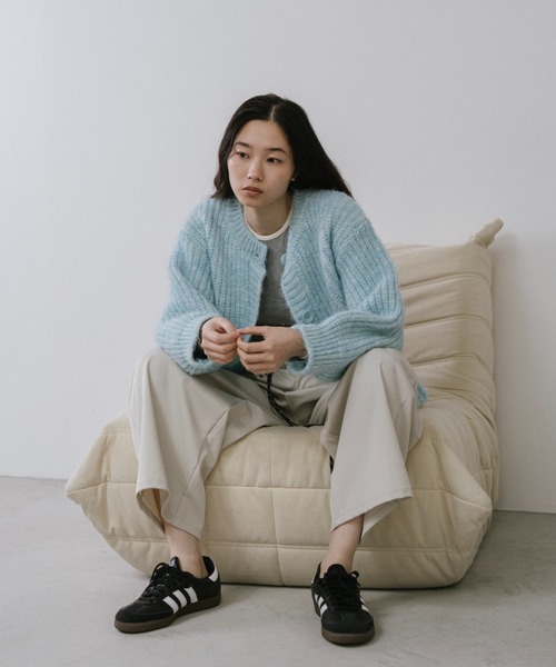 duei(デュイ)の「ミックスニットカーディガン(カーディガン/ボレロ・レディース・ライトブルー/ピンク/グレー・FREE)」の22枚目の写真