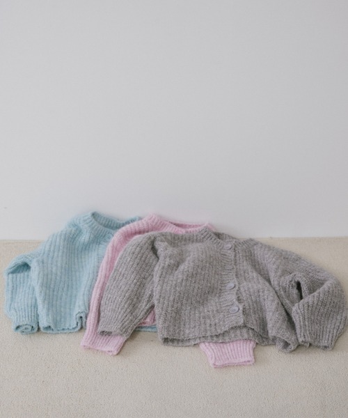 duei(デュイ)の「ミックスニットカーディガン(カーディガン/ボレロ・レディース・ライトブルー/ピンク/グレー・FREE)」の8枚目の写真