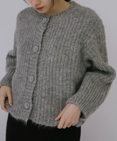 duei(デュイ)の「ミックスニットカーディガン(カーディガン/ボレロ・レディース・ライトブルー/ピンク/グレー・FREE)」の16枚目の写真