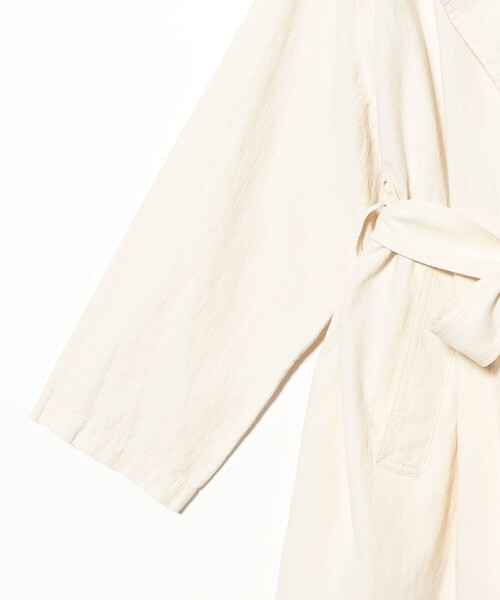 BEAMS BOY（ビームスボーイ）の「コットン リネン ビッグ コート（ステンカラーコート・レディース・ナチュラル/ネイビー・0/1）」の17枚目の写真