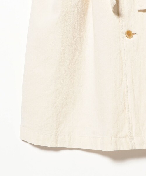 BEAMS BOY（ビームスボーイ）の「コットン リネン ビッグ コート（ステンカラーコート・レディース・ナチュラル/ネイビー・0/1）」の18枚目の写真