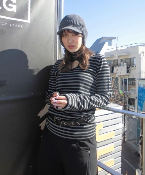 SLY（スライ）の「【2026SS新作】F/LEATHER STUDS BELT フェイクレザー スタッズ ベルト（ベルト・レディース・ブラック/ブラウン・FREE）」の14枚目の写真