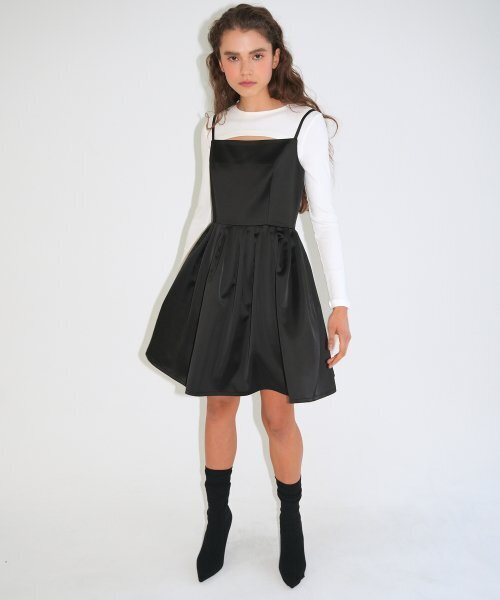 PAUL&ALICE(ポール&アリス)の「BLACK MINI DRESS(ワンピース・レディース・ブラック・FREE)」の1枚目の写真
