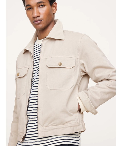 Banana Republic（バナナリパブリック）の「◆コットン ツイル メカニック ジャケット (コーデュロイカラー)（その他アウター・メンズ・ベージュ/ブルー・XL/M/S/L）」の2枚目の写真