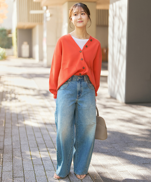 Spick & Span(スピックアンドスパン)の「ウォッシャブルコアスパンヤーンカーディガン(カーディガン/ボレロ・レディース・Red/ベージュ系その他/ホワイト・FREE)」の6枚目の写真