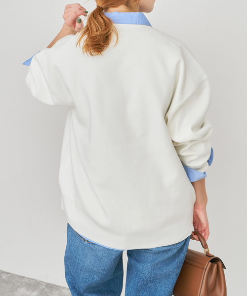 Spick & Span(スピックアンドスパン)の「ウォッシャブルコアスパンヤーンカーディガン(カーディガン/ボレロ・レディース・Red/ベージュ系その他/ホワイト・FREE)」の10枚目の写真