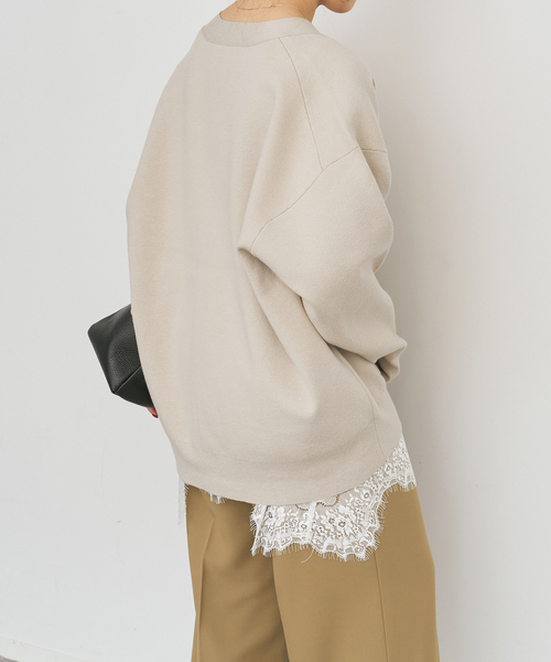 Spick & Span(スピックアンドスパン)の「ウォッシャブルコアスパンヤーンカーディガン(カーディガン/ボレロ・レディース・Red/ベージュ系その他/ホワイト・FREE)」の15枚目の写真