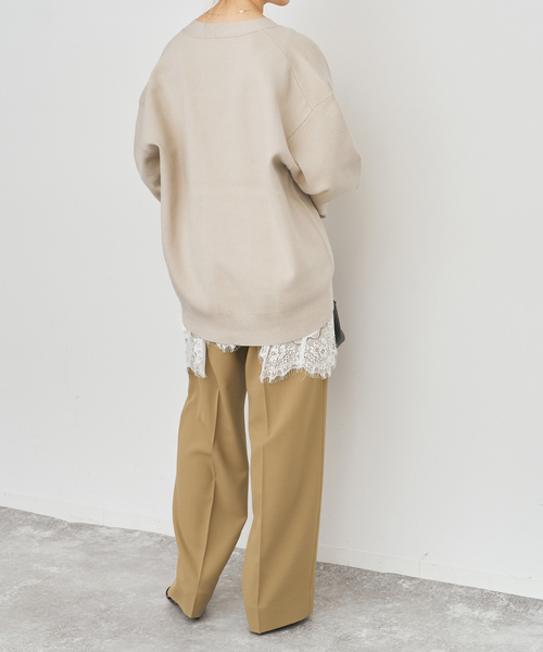 Spick & Span(スピックアンドスパン)の「ウォッシャブルコアスパンヤーンカーディガン(カーディガン/ボレロ・レディース・Red/ベージュ系その他/ホワイト・FREE)」の18枚目の写真