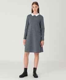 BLUE LABEL CRESTBRIDGE | 襟付きニットドレス(ワンピース)