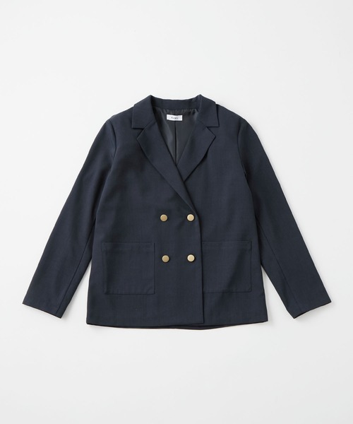 Aunely】すぐサラ UV ダブル テーラードジャケット＜YOSOOIシリーズ