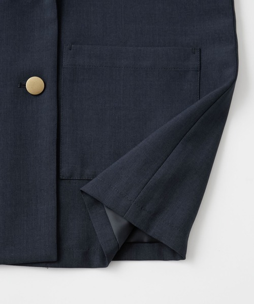 Aunely（オーネリー）の「【Aunely】すぐサラ UV ダブル テーラードジャケット＜YOSOOIシリーズ＞（テーラードジャケット・レディース・ブラウン/ネイビー/グレイッシュベージュ/グレー・S/M/L）」の13枚目の写真