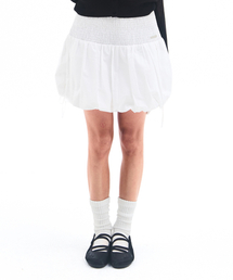 PUMPKIN MINI SKIRT WHITE
