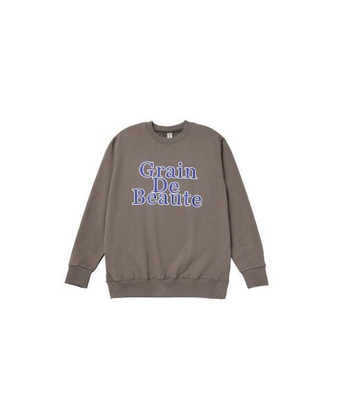 GRAIN DE BEAUTE（グランデボーテ）の「NEW SIGNATURE SWEAT [CHARCOAL]（スウェット・レディース・チャコール・S/M/L）」の2枚目の写真