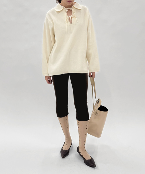 EDIT. FOR LULU（エディットフォールル）の「【SIMONE WILD/シモーネ ワイルド】LONG SHORTS（スラックス・レディース・ブラウン・SMALL/MEDIUM）」の9枚目の写真