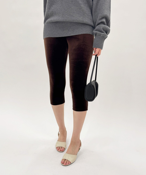 EDIT. FOR LULU（エディットフォールル）の「【SIMONE WILD/シモーネ ワイルド】LONG SHORTS（スラックス・レディース・ブラウン・SMALL/MEDIUM）」の11枚目の写真