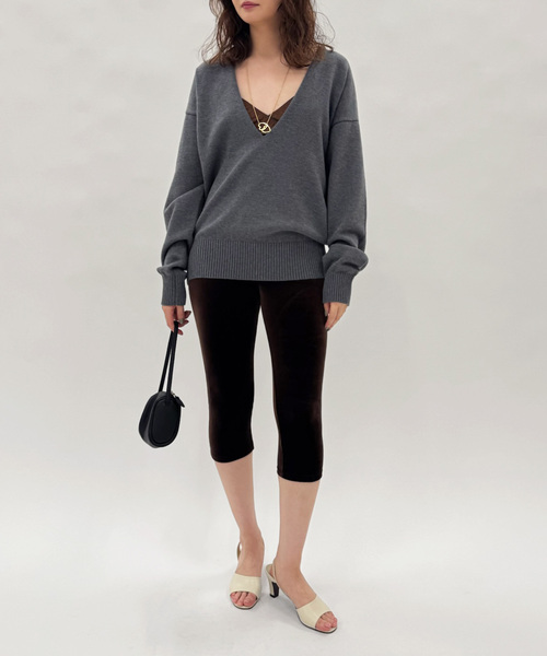 EDIT. FOR LULU（エディットフォールル）の「【SIMONE WILD/シモーネ ワイルド】LONG SHORTS（スラックス・レディース・ブラウン・SMALL/MEDIUM）」の12枚目の写真