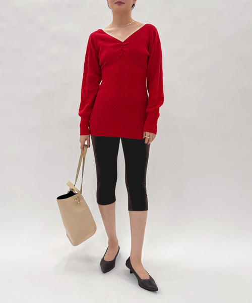 EDIT. FOR LULU（エディットフォールル）の「【SIMONE WILD/シモーネ ワイルド】LONG SHORTS（スラックス・レディース・ブラウン・SMALL/MEDIUM）」の13枚目の写真