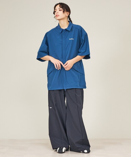 WILD THINGS（ワイルドシングス）の「【WILDTHINGS / ワイルドシングス】ELASTIC NYLON DENALI SHIRT / エラスティックナイロン デナリシャツ（シャツジャケット・ユニセックス）WT26035AD（シャツ/ブラウス・メンズ・ブラック/ベージュ/グレイッシュブルー・L/M）」の5枚目の写真