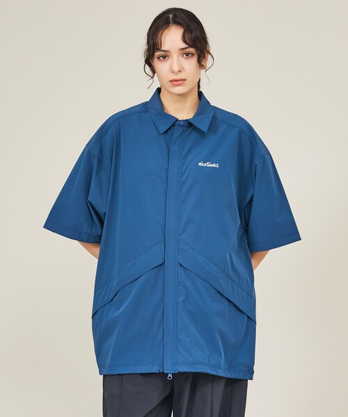 WILD THINGS（ワイルドシングス）の「【WILDTHINGS / ワイルドシングス】ELASTIC NYLON DENALI SHIRT / エラスティックナイロン デナリシャツ（シャツジャケット・ユニセックス）WT26035AD（シャツ/ブラウス・メンズ・ブラック/ベージュ/グレイッシュブルー・L/M）」の6枚目の写真