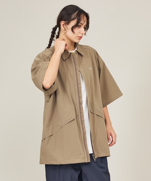 WILD THINGS（ワイルドシングス）の「【WILDTHINGS / ワイルドシングス】ELASTIC NYLON DENALI SHIRT / エラスティックナイロン デナリシャツ（シャツジャケット・ユニセックス）WT26035AD（シャツ/ブラウス・メンズ・ブラック/ベージュ/グレイッシュブルー・L/M）」の10枚目の写真