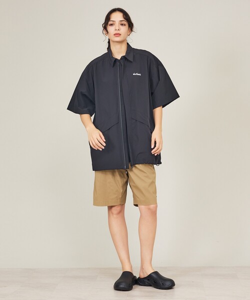 WILD THINGS（ワイルドシングス）の「【WILDTHINGS / ワイルドシングス】ELASTIC NYLON DENALI SHIRT / エラスティックナイロン デナリシャツ（シャツジャケット・ユニセックス）WT26035AD（シャツ/ブラウス・メンズ・ブラック/ベージュ/グレイッシュブルー・L/M）」の12枚目の写真