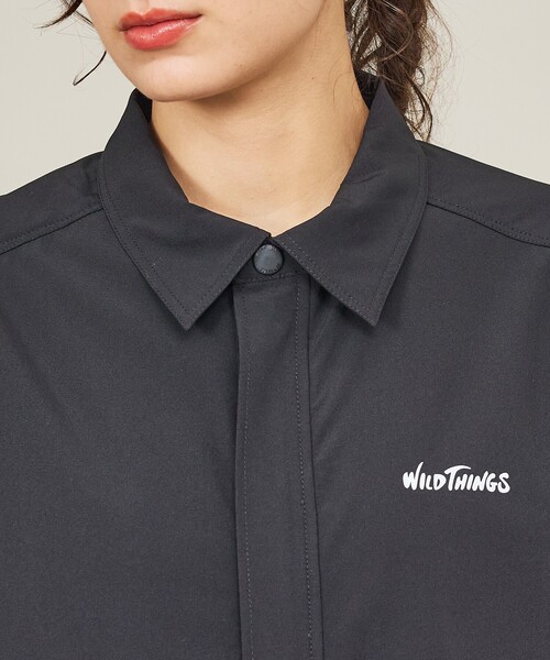 WILD THINGS（ワイルドシングス）の「【WILDTHINGS / ワイルドシングス】ELASTIC NYLON DENALI SHIRT / エラスティックナイロン デナリシャツ（シャツジャケット・ユニセックス）WT26035AD（シャツ/ブラウス・メンズ・ブラック/ベージュ/グレイッシュブルー・L/M）」の17枚目の写真