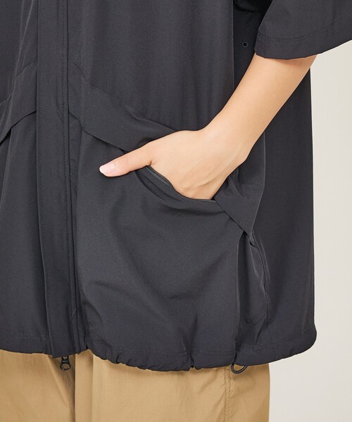 WILD THINGS（ワイルドシングス）の「【WILDTHINGS / ワイルドシングス】ELASTIC NYLON DENALI SHIRT / エラスティックナイロン デナリシャツ（シャツジャケット・ユニセックス）WT26035AD（シャツ/ブラウス・メンズ・ブラック/ベージュ/グレイッシュブルー・L/M）」の19枚目の写真