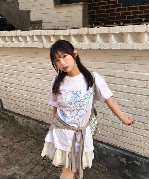 NET SOCIAL CLUB(ネットソーシャルクラブ)の「サイバーボーイ 半袖Tシャツ (ホワイト)(Tシャツ/カットソー・レディース・ホワイト・S/M/L/XL)」の4枚目の写真