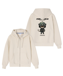 OHP（ワンハンドレッドパーセント）の「OHPxJS.LEE b特戦司ポスタイガー起毛フードジップアップ（パーカー）」