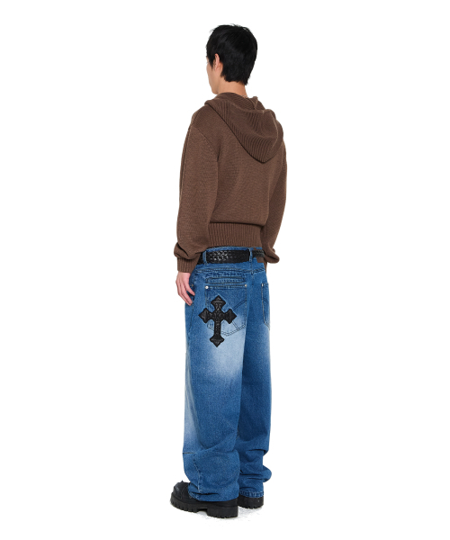 AAKAM(アーカム)の「Structure Contrast Knitted Zip-Up Hoodie (Brown)(パーカー・レディース・その他・1/2)」の12枚目の写真