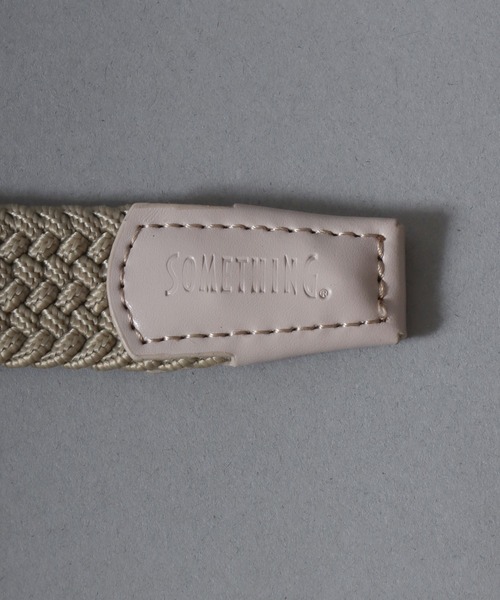SOMETHING（サムシング）の「SOMETHING/サムシング 30mm ゴムメッシュベルト（ベルト・レディース・ブラック/ベージュ/ダークブラウン・FREE）」の7枚目の写真