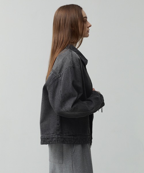 CALLNE（カルネ）の「【CALLNE】 Vintage Zip Denim Jacket /ヴィンテージジップデニムジャケット（デニムジャケット・メンズ・ブラック系・L/M）」の18枚目の写真