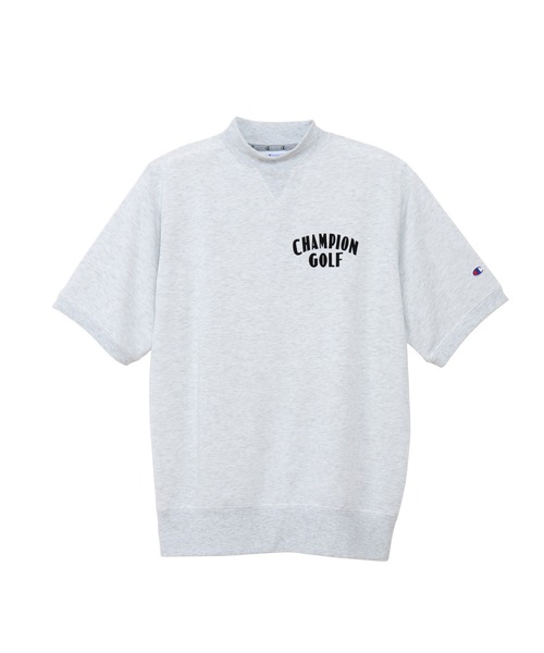 Champion Golf（チャンピオンゴルフ）の「【Champion/チャンピオン】メンズ GOLF テックウィーブ テリー ショートスリーブモックネックスウェットシャツ（スウェット・メンズ・ネイビー/グレー・X-LARGE/LARGE/MEDIUM）」の2枚目の写真