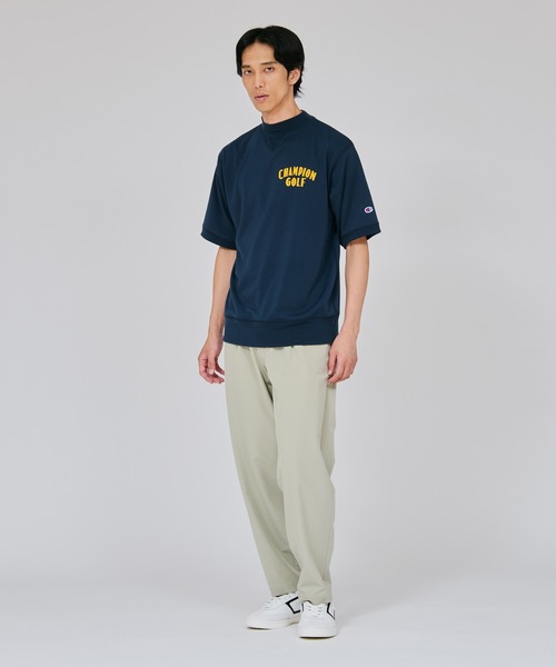 Champion Golf（チャンピオンゴルフ）の「【Champion/チャンピオン】メンズ GOLF テックウィーブ テリー ショートスリーブモックネックスウェットシャツ（スウェット・メンズ・ネイビー/グレー・X-LARGE/LARGE/MEDIUM）」の6枚目の写真