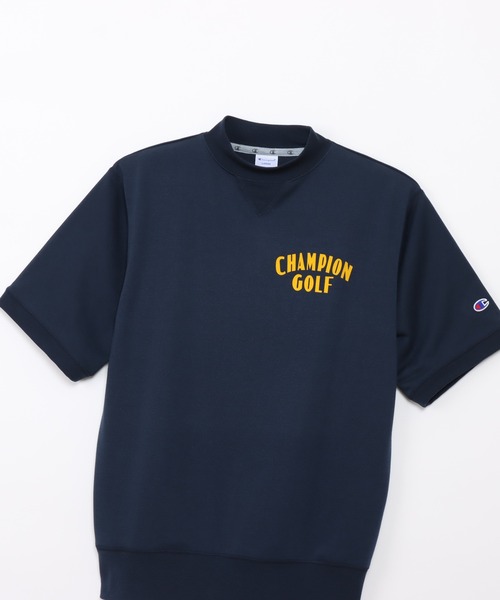 Champion Golf（チャンピオンゴルフ）の「【Champion/チャンピオン】メンズ GOLF テックウィーブ テリー ショートスリーブモックネックスウェットシャツ（スウェット・メンズ・ネイビー/グレー・X-LARGE/LARGE/MEDIUM）」の11枚目の写真
