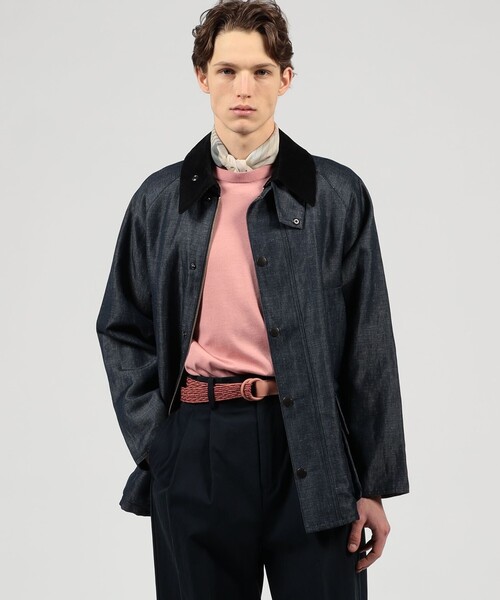 TOMORROWLAND (トゥモローランド)の「【別注】Barbour Classic BEDALE ウールリネン ブルゾン DORMEUIL(ブルゾン・メンズ・ブルー・40/38/36)」の2枚目の写真