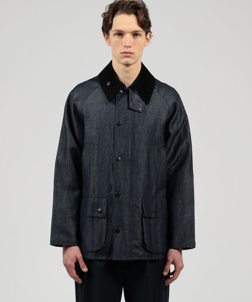 TOMORROWLAND (トゥモローランド)の「【別注】Barbour Classic BEDALE ウールリネン ブルゾン DORMEUIL(ブルゾン・メンズ・ブルー・40/38/36)」の3枚目の写真