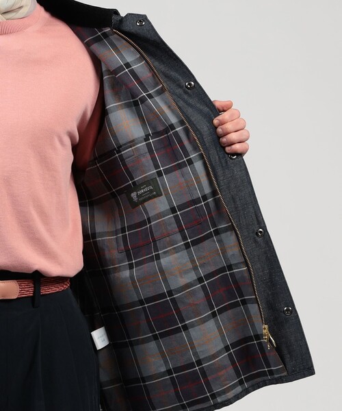 TOMORROWLAND (トゥモローランド)の「【別注】Barbour Classic BEDALE ウールリネン ブルゾン DORMEUIL(ブルゾン・メンズ・ブルー・40/38/36)」の6枚目の写真