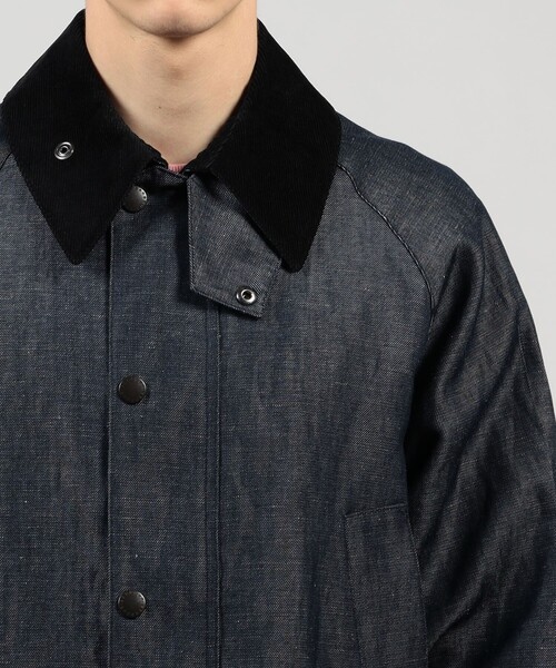 TOMORROWLAND (トゥモローランド)の「【別注】Barbour Classic BEDALE ウールリネン ブルゾン DORMEUIL(ブルゾン・メンズ・ブルー・40/38/36)」の7枚目の写真