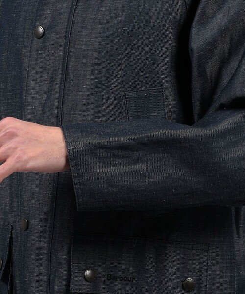 TOMORROWLAND (トゥモローランド)の「【別注】Barbour Classic BEDALE ウールリネン ブルゾン DORMEUIL(ブルゾン・メンズ・ブルー・40/38/36)」の9枚目の写真