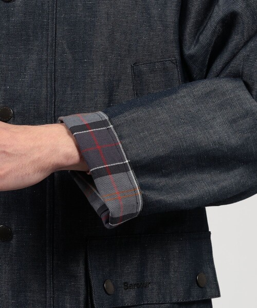 TOMORROWLAND (トゥモローランド)の「【別注】Barbour Classic BEDALE ウールリネン ブルゾン DORMEUIL(ブルゾン・メンズ・ブルー・40/38/36)」の10枚目の写真