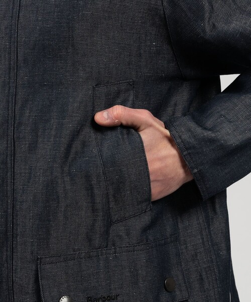 TOMORROWLAND (トゥモローランド)の「【別注】Barbour Classic BEDALE ウールリネン ブルゾン DORMEUIL(ブルゾン・メンズ・ブルー・40/38/36)」の11枚目の写真