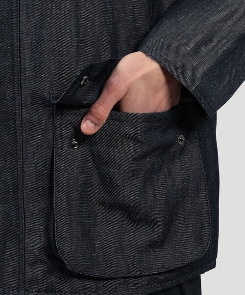TOMORROWLAND (トゥモローランド)の「【別注】Barbour Classic BEDALE ウールリネン ブルゾン DORMEUIL(ブルゾン・メンズ・ブルー・40/38/36)」の12枚目の写真