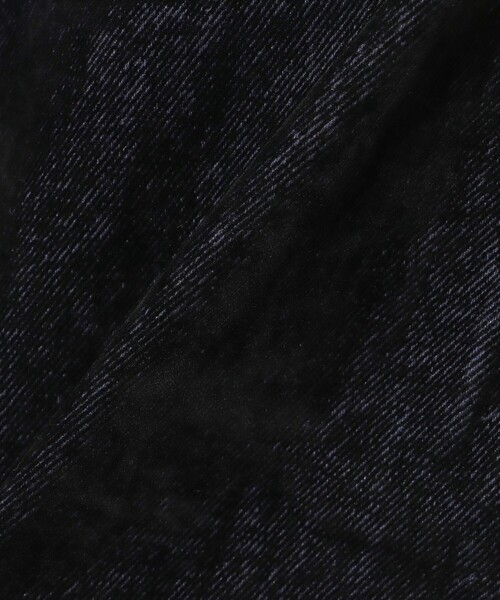 BEAMS HEART(ビームスハート)の「フロッキー デニム 切り替え スカート(スカート・レディース・パープル/ブラック・MEDIUM/SMALL)」の5枚目の写真