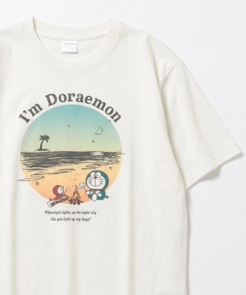sanrio(サンリオ)の「2026SS I’m Doraemon/ドラえもん ジャイアン フロント バックプリント半袖Tシャツ レディース メンズ(Tシャツ/カットソー・レディース・ベージュ/イエロー/ピンク/ホワイト/ブラック/ブルーグリーン/アッシュグレー/セージグリーン・M/L/LL)」の1枚目の写真