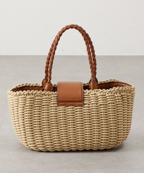 BEARDSLEY（ビアズリー）の「《FALORNI》イントレチャートレザーバッグ（トートバッグ・レディース・ベージュ・FREE）」の3枚目の写真