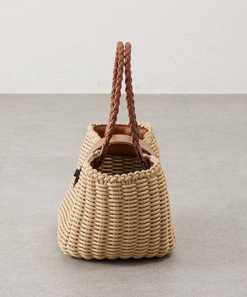 BEARDSLEY（ビアズリー）の「《FALORNI》イントレチャートレザーバッグ（トートバッグ・レディース・ベージュ・FREE）」の4枚目の写真