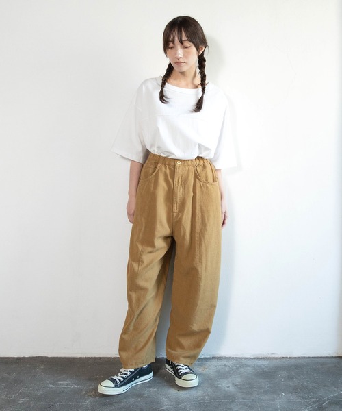 URCH RNA(アーチ アールエヌエー)の「R4418 コックさんのレーヨンリネン5ポケパンツ(その他パンツ・レディース・グリーン/キャメル/ブラック/ナチュラル・FREE)」の6枚目の写真