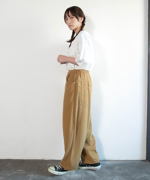 URCH RNA(アーチ アールエヌエー)の「R4418 コックさんのレーヨンリネン5ポケパンツ(その他パンツ・レディース・グリーン/キャメル/ブラック/ナチュラル・FREE)」の8枚目の写真